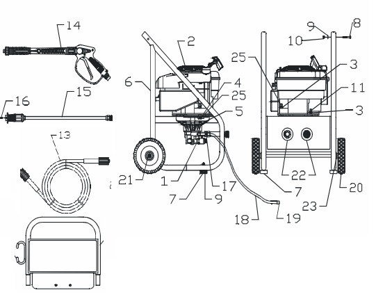 pw0892400 power washer parts